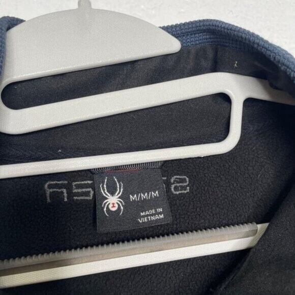 Spyder Mens Jacket Size M Blue Black Long Sleeve Full Zip Warm Color Block - Picture 3 of 16